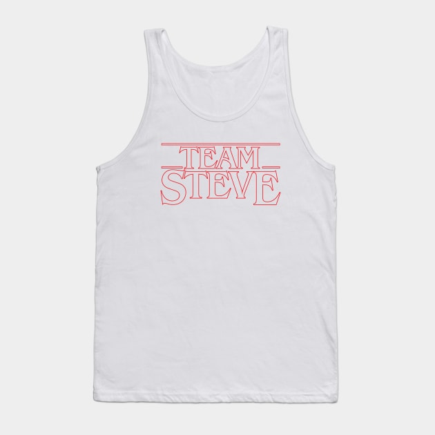 Stranger Things: Team Steve Tank Top by Stalwarthy